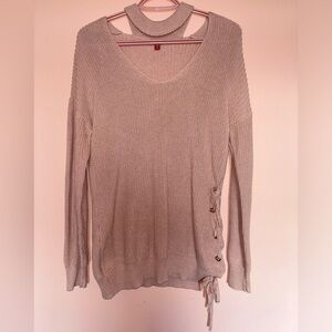 GUESS Blush-Pink Knit Sweater